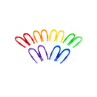 Isot muovipinsetit, läpikuultavat, 12 kpl