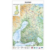 Kouluseinäkartta Suomi, riiputettava