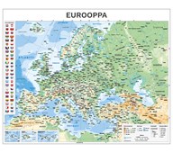 Kouluseinäkartta Eurooppa, riiputettava