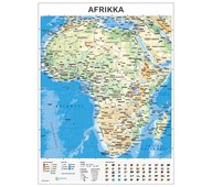 Kouluseinäkartta Afrikka, liukuvaunussa