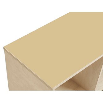 Kubus kaareva 6 lokeroa koivu K77 cm