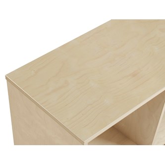 Kubus kaareva 6 lokeroa koivu K77 cm