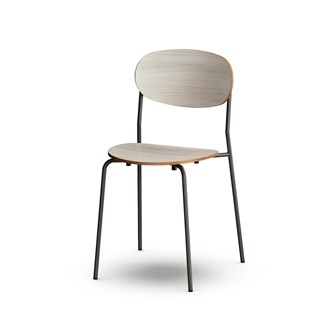 Collab tuoli BX 4-piste jalka, ik 45 cm, musta runko