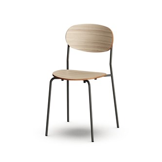 Collab tuoli BX 4-piste jalka, ik 45 cm, musta runko