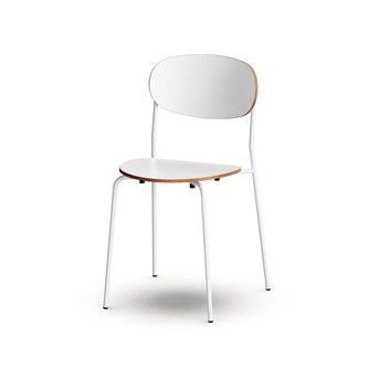 Collab tuoli BX 4-piste jalka, ik 45 cm, valkoinen runko