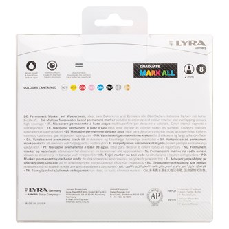 Maalikynä Lyra Graduate Mark All 2 mm, 8 väriä