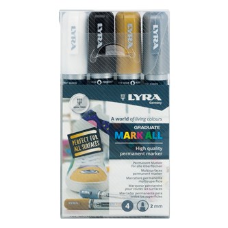 Maalikynä Lyra Graduate Mark All 2 mm, 4 väriä