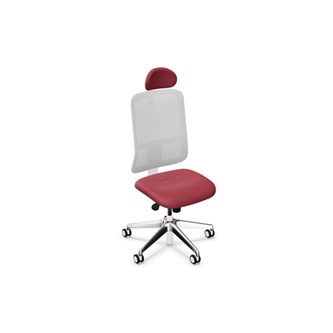 Utila FS työtuoli, vaaleanharmaa, verkkoselkä, niskatuki, Era-kankaalla