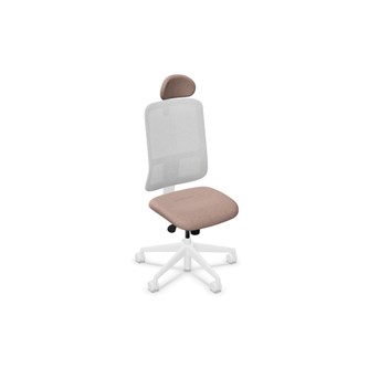 Utila FS työtuoli, vaaleanharmaa, verkkoselkä, niskatuki, Era-kankaalla