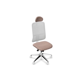 Utila FS työtuoli, vaaleanharmaa, verkkoselkä, niskatuki, Era-kankaalla