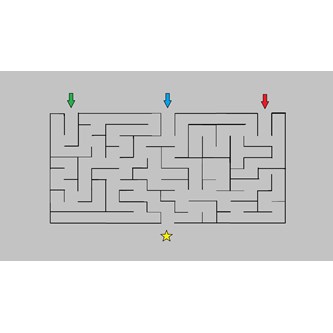 Leikkimatto labyrintti, 175 x 150 cm