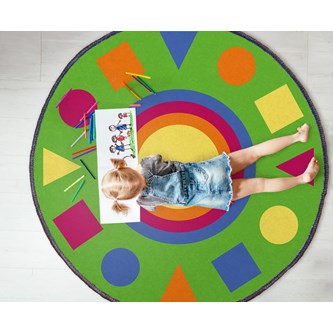Leikkimatto geometriset muodot, ø 175 cm