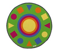 Leikkimatto geometriset muodot, ø 175 cm
