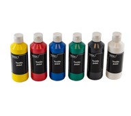 Tekstiilivärilajitelma 6 x 250 ml