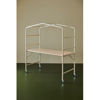 MeetUs FSC pöytä BX 140x80 K72 cm HPL, hopea runko