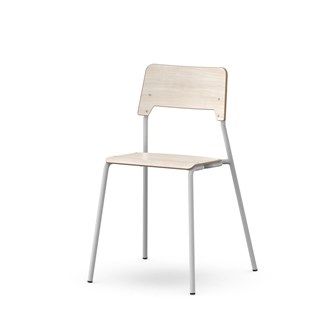 Como FSC tuoli, 4 jalkaa, ik 45 cm, medium istuin, hopea runko