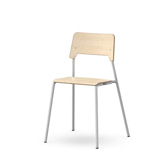 Como FSC tuoli, 4 jalkaa, ik 45 cm, medium istuin, hopea runko