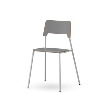 Como FSC tuoli, 4 jalkaa, ik 45 cm, medium istuin, hopea runko