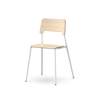 Como FSC BX tuoli, 4 jalkaa, ik 45 cm, medium istuin, valkoinen runko