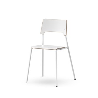 Como FSC BX tuoli, 4 jalkaa, ik 45 cm, medium istuin, valkoinen runko
