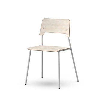 Como FSC tuoli, 4 jalkaa, ik 45 cm, iso istuin, hopea runko