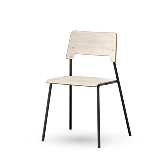 Como FSC BX tuoli, 4 jalkaa, ik 45 cm, iso istuin, musta runko