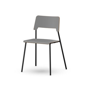 Como FSC BX tuoli, 4 jalkaa, ik 45 cm, iso istuin, musta runko