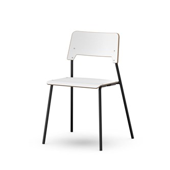 Como FSC BX tuoli, 4 jalkaa, ik 45 cm, iso istuin, musta runko