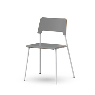Como FSC BX tuoli, 4 jalkaa, ik 45 cm, iso istuin, valkoinen runko