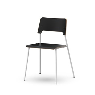 Como FSC BX tuoli, 4 jalkaa, ik 45 cm, iso istuin, valkoinen runko