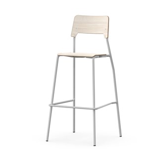 Como FSC tuoli, 4 jalkaa, ik 75 cm, medium istuin, hopea runko