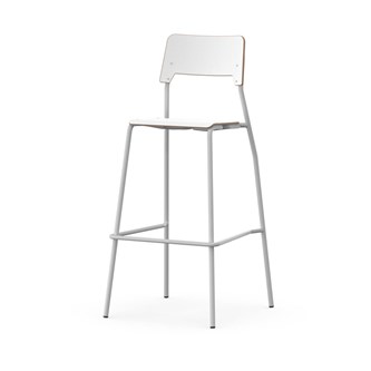 Como FSC tuoli, 4 jalkaa, ik 75 cm, medium istuin, hopea runko