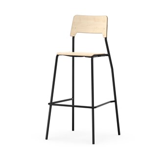 Como FSC BX tuoli, 4 jalkaa, ik 75 cm, medium istuin, musta runko