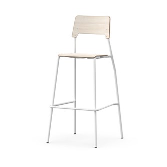 Como FSC BX tuoli, 4 jalkaa, ik 75 cm, medium istuin, valkoinen runko