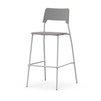 Como FSC tuoli, 4 jalkaa, ik 75 cm, iso istuin, hopea runko