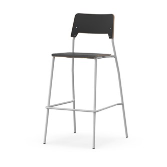 Como FSC tuoli, 4 jalkaa, ik 75 cm, iso istuin, hopea runko