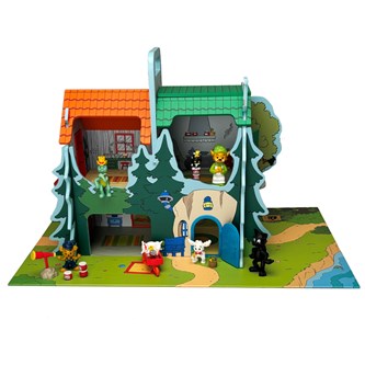 Bamse leikkimökki ja hahmosetti, 13 osaa