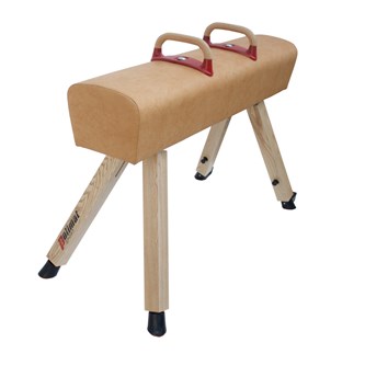 Hevonen puisilla jaloilla ja kahvoilla