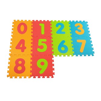 Palapelimatto numerot 0-9, 10 palaa