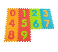 Palapelimatto numerot 0-9, 10 palaa