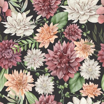 Puuvillakangas, kukat