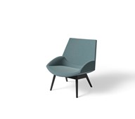 Size nojatuoli, jalat puuta, musta saarni