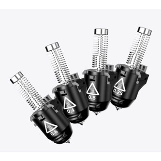 Varaosa Flashforge 5M/5M Pro, suuttimet 0,25-0,8 mm, 4 kpl