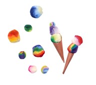 Akryylipallo, monivärit, 180 kpl