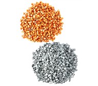 Puuhahelmet, kulta/hopea, 1000 kpl