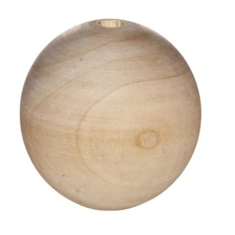 Puuhelmet lakkaamaton, 37 mm, 4 kpl