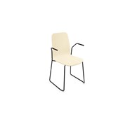 Vapaa tuoli, korkea selkä, musta kelkkajalka