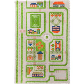 Liikennematto, kolmiulotteinen, 100 x 150 cm