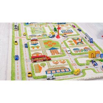 Liikennematto, kolmiulotteinen, 100 x 150 cm