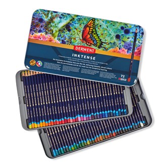 Mustevärikynä Derwent Inktense, 72 väriä